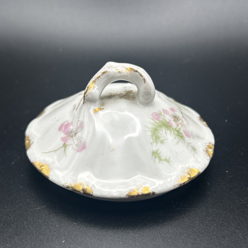Haviland Limoges Sugar Bowl Lid Only Schleiger 146 Apple Blossoms Floral